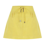 Croco Linen Skirt