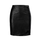 Brune Leather Skirt