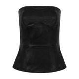 Talia Leather Bustier