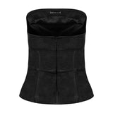 Talia Leather Bustier