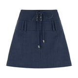 Croco Linen Skirt