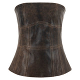 Talia Leather Bustier