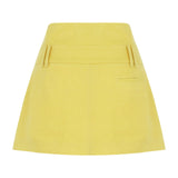 Croco Linen Skirt