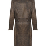 Helena Leather Trenchcoat
