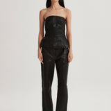 Talia Leather Bustier