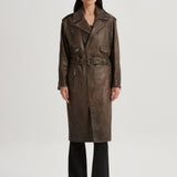 Helena Leather Trenchcoat