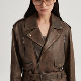 Helena Leather Trenchcoat
