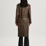 Helena Leather Trenchcoat