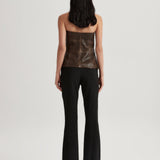 Talia Leather Bustier