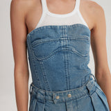 Monia Denim Bustier