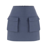 Shine Linen Skirt