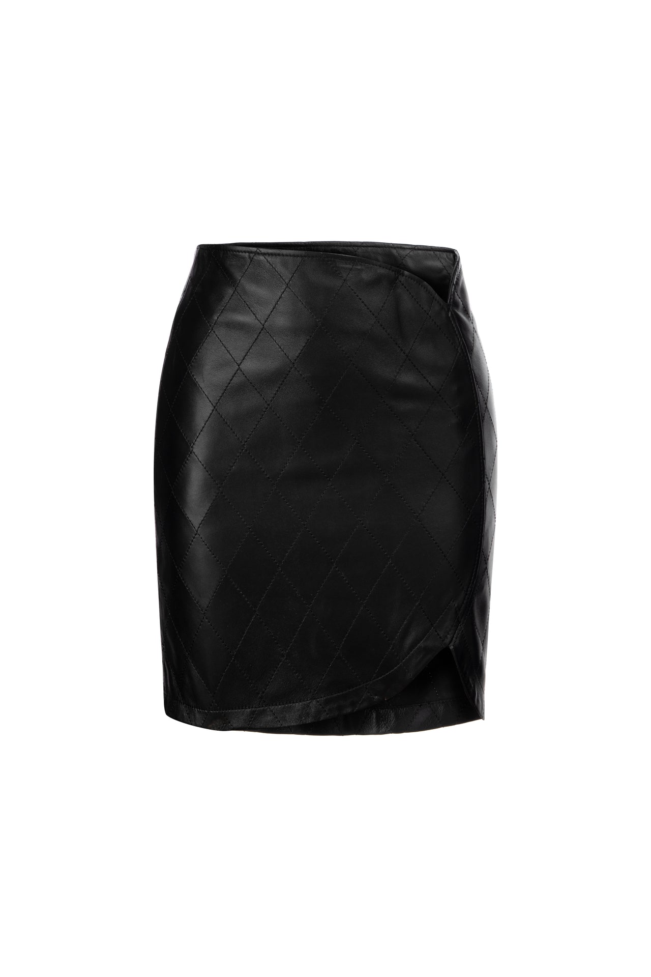 Brune Leather Skirt