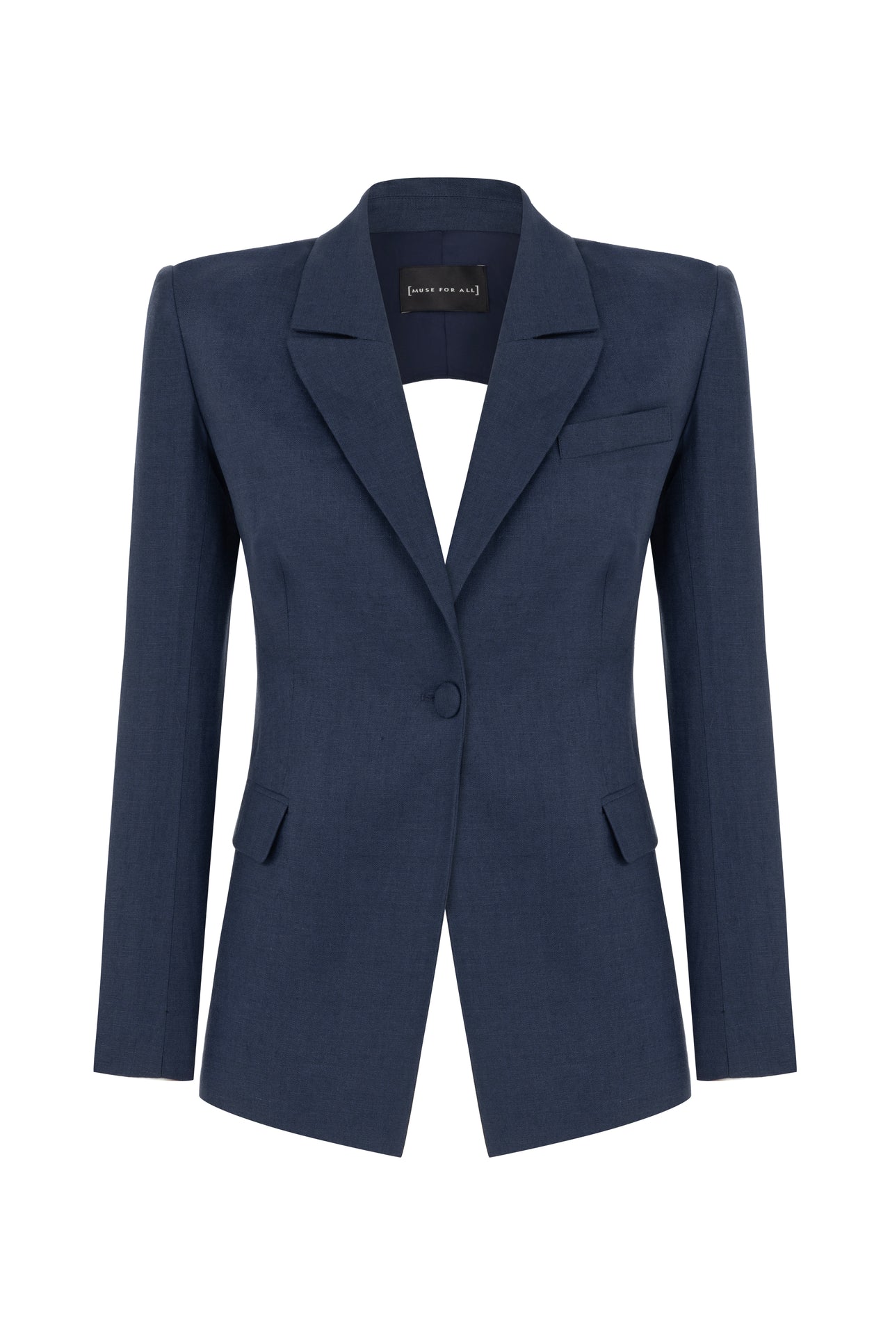 Croco Linen Blazer