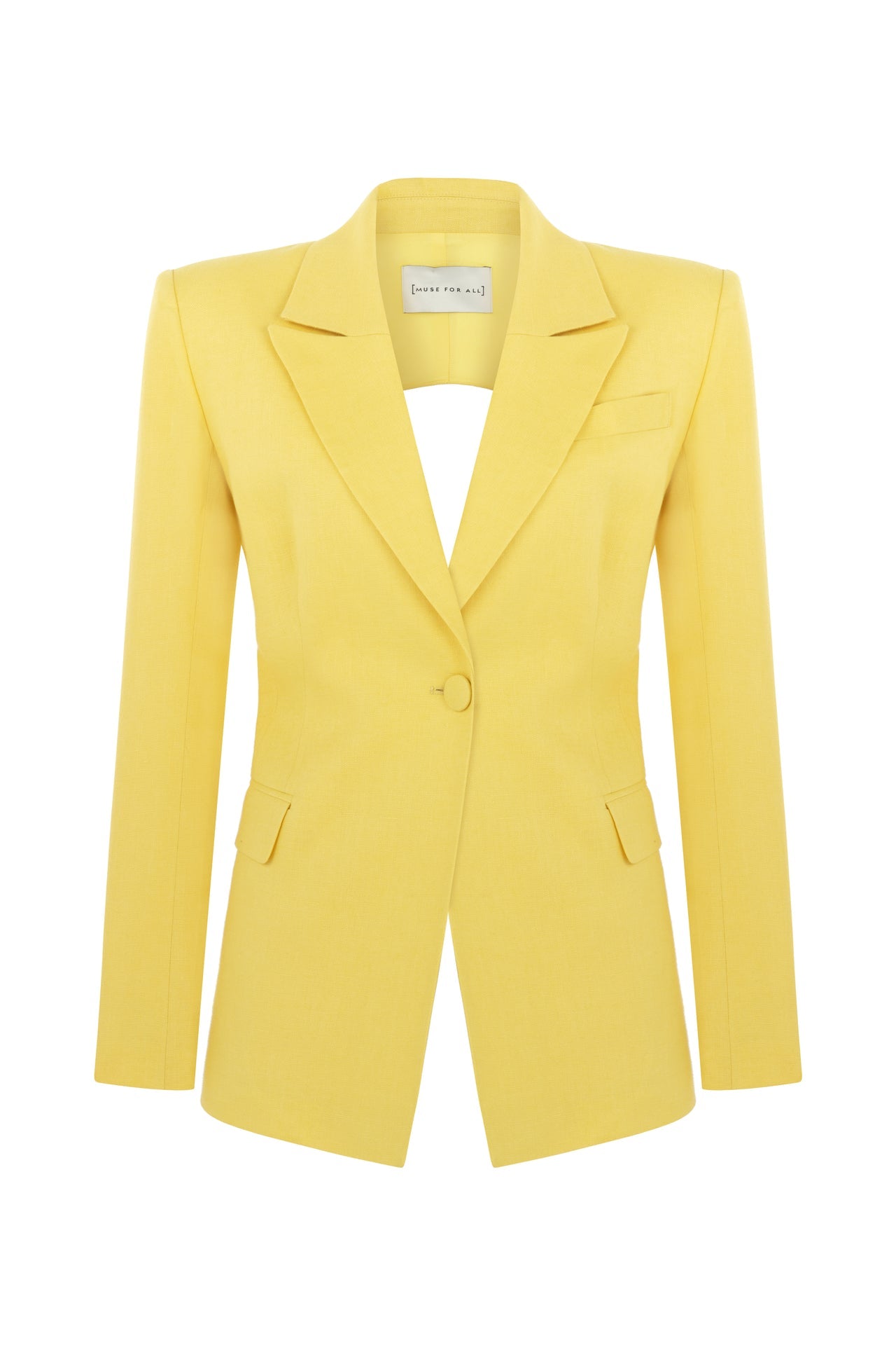 Croco Linen Blazer