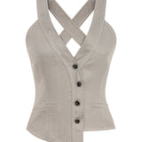 Sahara Linen Vest