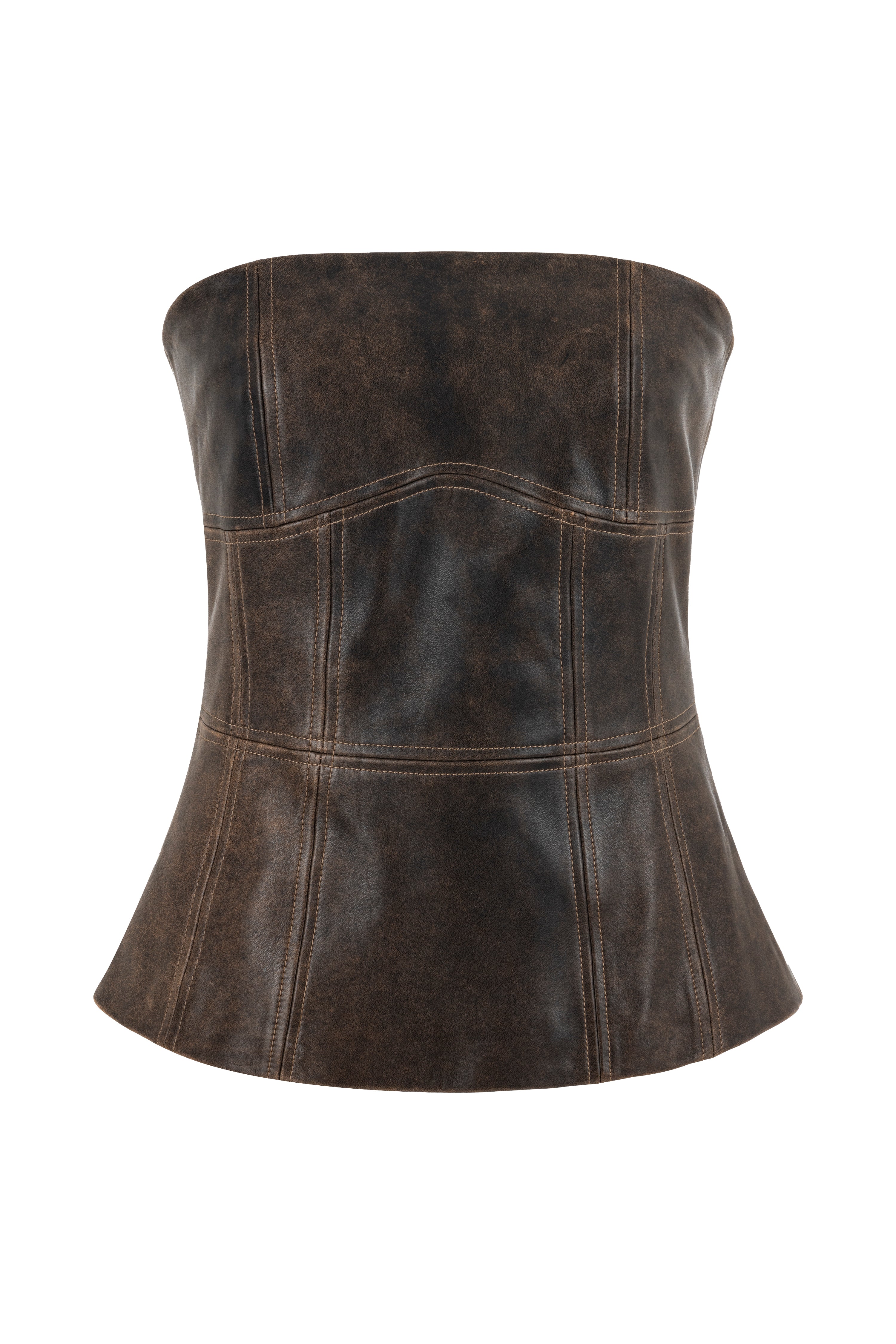 Talia Leather Bustier