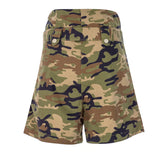 High Waist Military Shorts