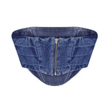 Leslie Denim Bustier