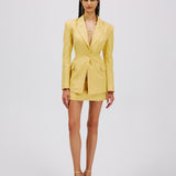 Croco Linen Blazer