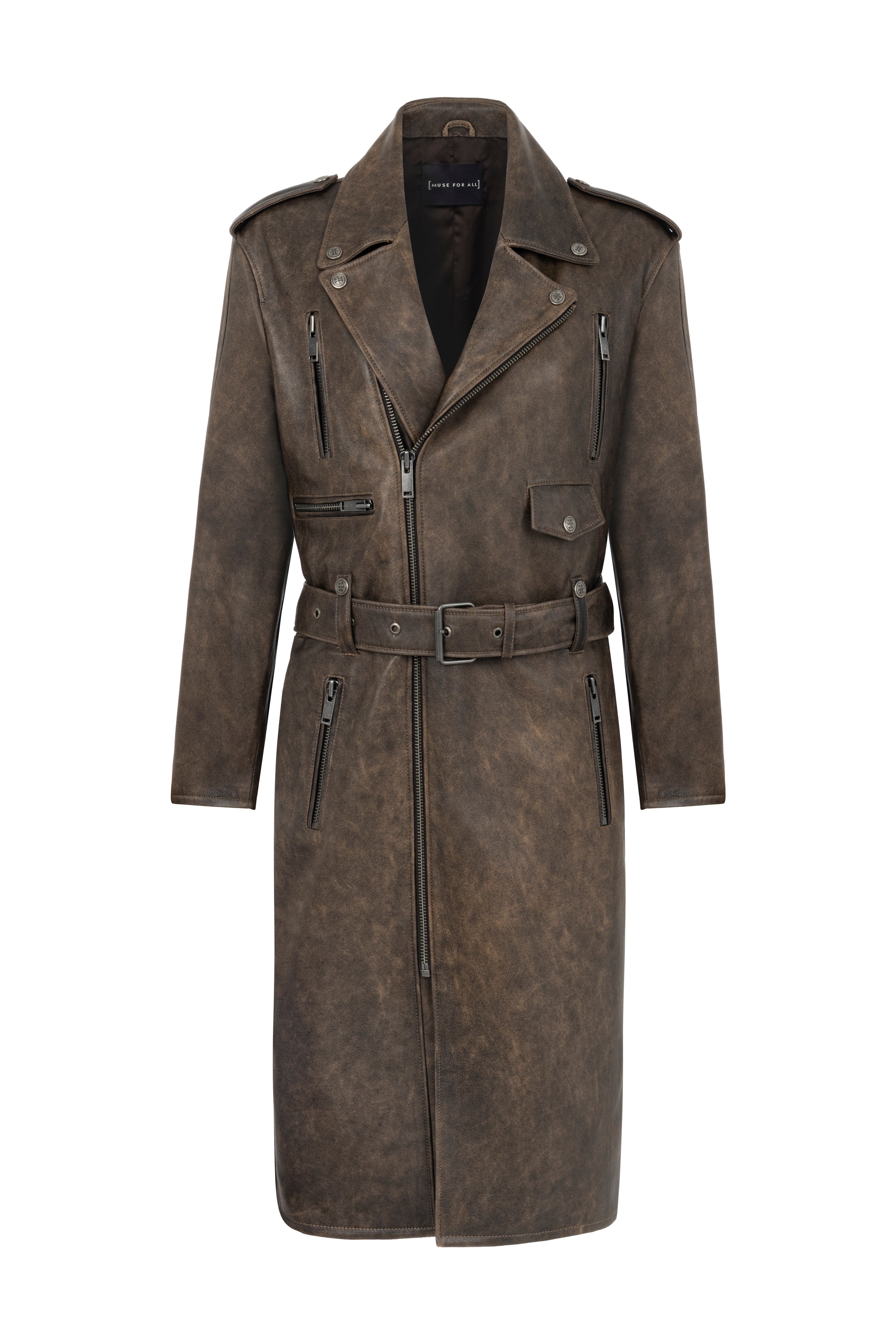 Helena Leather Trenchcoat