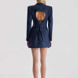 Croco Linen Blazer