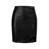 Brune Leather Skirt