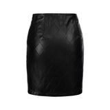 Brune Leather Skirt
