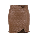 Brune Leather Skirt