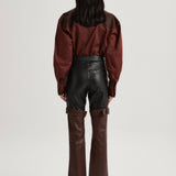 Blu Leather Pants